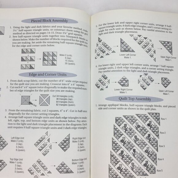 Vintage 1994 ScrapMania More Quick-Pieced Scrap Quilts Book Sally Schneider - Picture 7 of 11